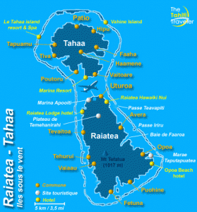 Carte de Raiatea et Taha'a