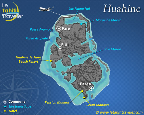 Carte de Huahine