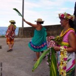 Traditionnal welcome (Mave Mai) in Omoa