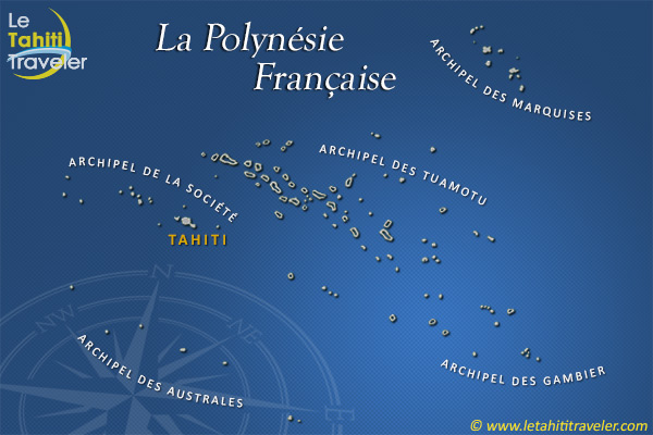 Carte de la Polynésie française