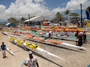 Parterre de pirogue © Tahiti Tourisme - C.Durocher