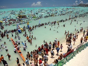 Ligne d'arrivée © Tahiti Tourisme - C.Durocher