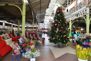 Noël au marché de Papeete