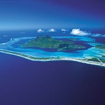 Vue aérienne de Bora Bora