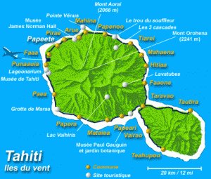 Carte de Tahiti