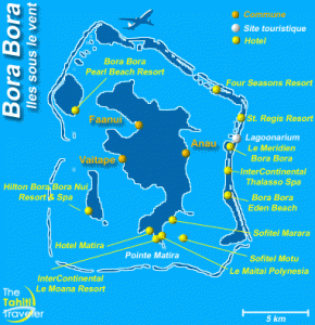 Carte de Bora Bora